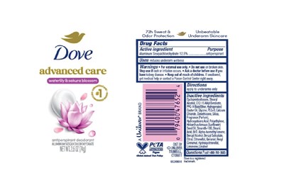 Artwork (Dove Advanced Care Waterlily And Sakura Blossom Antiperspirant Deodorant   Artwork)
